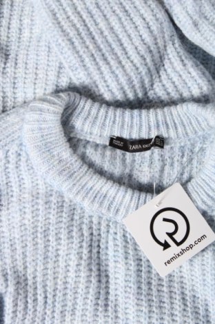 Дамски пуловер Zara Knitwear, Размер M, Цвят Син, Цена 9,00 лв.