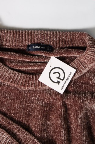 Γυναικείο πουλόβερ Zara Knitwear, Μέγεθος L, Χρώμα Καφέ, Τιμή 4,82 €