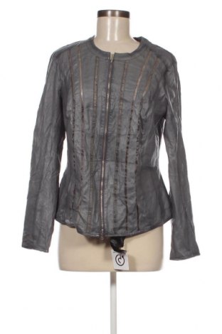 Damen Lederjacke, Größe XL, Farbe Grau, Preis 28,99 €