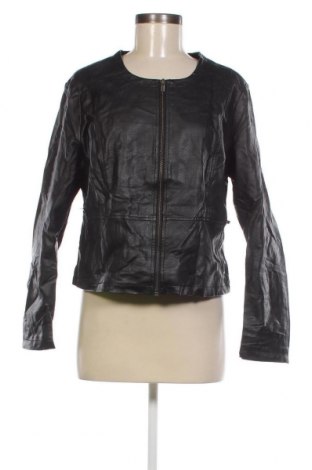 Damen Lederjacke, Größe L, Farbe Schwarz, Preis 15,35 €