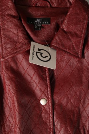 Γυναικείο δερμάτινο μπουφάν Apart, Μέγεθος M, Χρώμα Κόκκινο, Τιμή 30,87 €