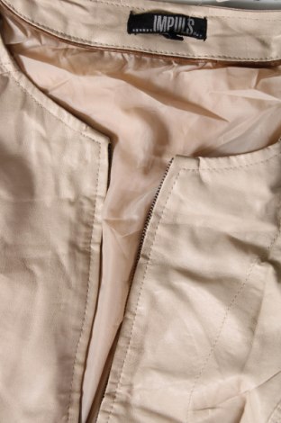 Γυναικείο δερμάτινο μπουφάν Impuls, Μέγεθος XL, Χρώμα  Μπέζ, Τιμή 30,31 €