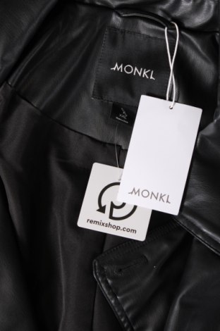 Γυναικείο δερμάτινο μπουφάν Monki, Μέγεθος XXL, Χρώμα Μαύρο, Τιμή 39,99 €