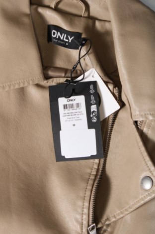 Dámska kožená bunda  ONLY, Veľkosť M, Farba Béžová, Cena  42,27 €