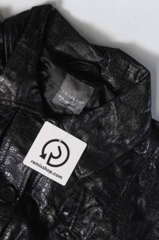 Γυναικείο δερμάτινο μπουφάν Primark, Μέγεθος M, Χρώμα Μαύρο, Τιμή 7,58 €
