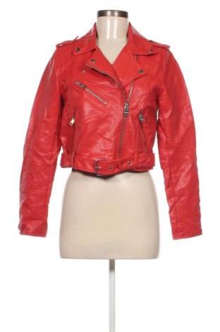Dámská kožená bunda  Pull&Bear, Velikost M, Barva Červená, Cena  508,00 Kč