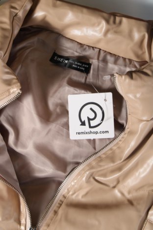 Dámska kožená bunda  SHEIN, Veľkosť M, Farba Béžová, Cena  9,72 €