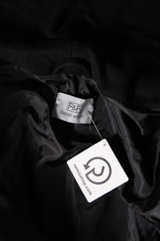 Дамско палто F&F, Размер M, Цвят Черен, Цена 30,00 лв.