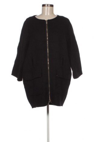 Γυναικείο παλτό Fracomina, Μέγεθος XL, Χρώμα Μαύρο, Τιμή 46,39 €