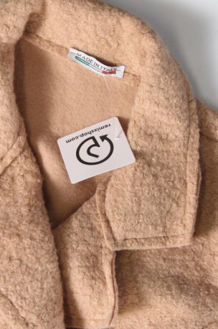 Γυναικείο παλτό Made In Italy, Μέγεθος S, Χρώμα  Μπέζ, Τιμή 54,73 €