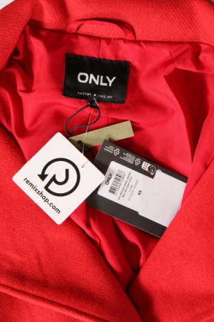 Γυναικείο παλτό ONLY, Μέγεθος XS, Χρώμα Κόκκινο, Τιμή 56,19 €