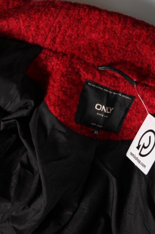 Dámský kabát  ONLY, Velikost XS, Barva Červená, Cena  342,00 Kč