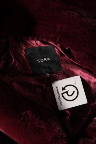 Дамско палто Sora, Размер XS, Цвят Червен, Цена 48,15 лв.