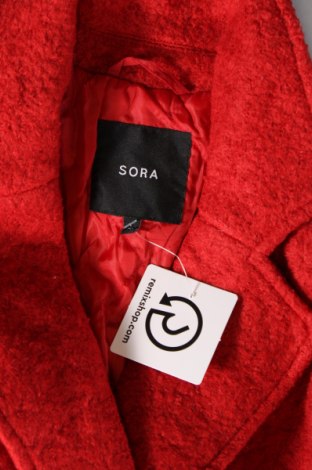 Дамско палто Sora, Размер S, Цвят Червен, Цена 37,45 лв.