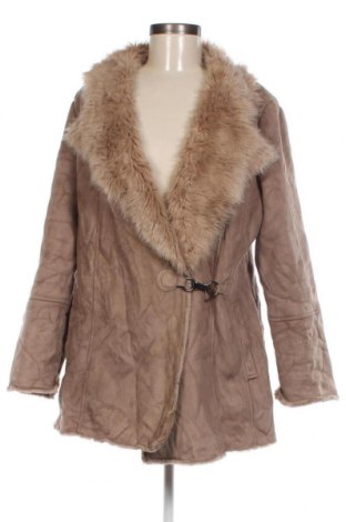 Дамско палто Un Jour Ailleurs, Размер L, Цвят Бежов, Цена 21,56 лв.