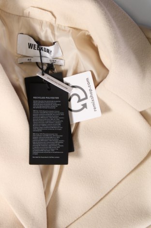 Γυναικείο παλτό Weekday, Μέγεθος M, Χρώμα  Μπέζ, Τιμή 59,07 €