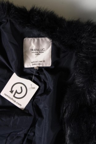 Palton de femei Zara Trafaluc, Mărime L, Culoare Albastru, Preț 80,59 Lei