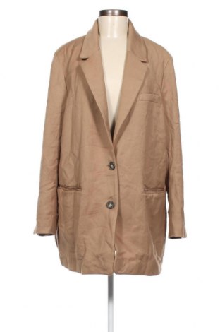 Дамско сако H&M, Размер L, Цвят Бежов, Цена 17,60 лв.