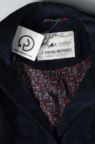 Γυναικείο σακάκι S.Oliver, Μέγεθος L, Χρώμα Μπλέ, Τιμή 15,96 €