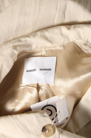 Γυναικείο σακάκι Samsoe & Samsoe, Μέγεθος XS, Χρώμα  Μπέζ, Τιμή 23,64 €