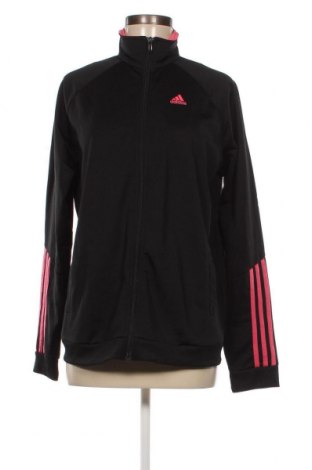 Γυναικεία αθλητική ζακέτα Adidas, Μέγεθος XL, Χρώμα Μαύρο, Τιμή 18,93 €