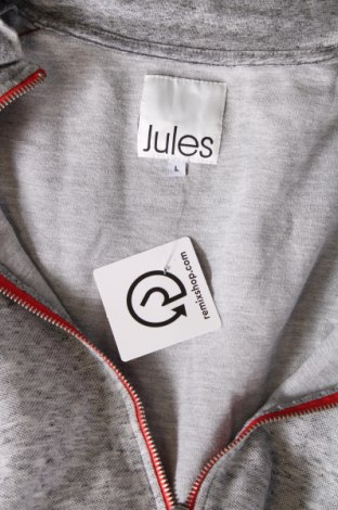 Γυναικεία αθλητική ζακέτα Jules, Μέγεθος L, Χρώμα Γκρί, Τιμή 5,79 €
