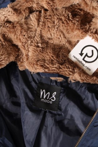 Γυναικείο μπουφάν Ms Mode, Μέγεθος M, Χρώμα Μπλέ, Τιμή 8,97 €