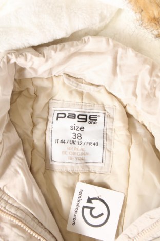 Γυναικείο μπουφάν Page One, Μέγεθος M, Χρώμα  Μπέζ, Τιμή 12,56 €