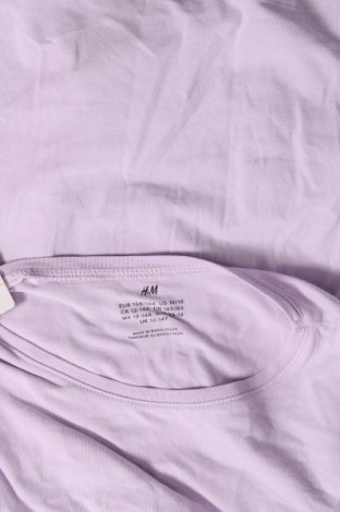 Dziecięca bluzka H&M, Rozmiar 12-13y/ 158-164 cm, Kolor Fioletowy, Cena 16,72 zł