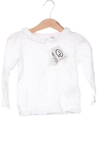 Детска блуза Okaidi, Размер 18-24m/ 86-98 см, Цвят Бял, Цена 29,00 лв.