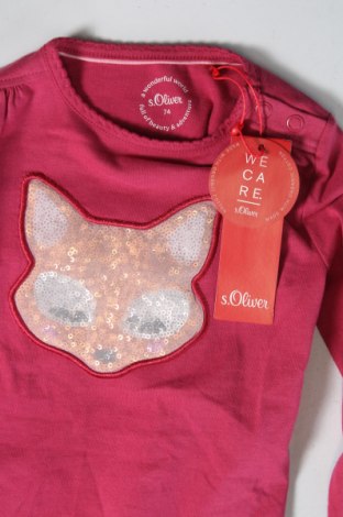 Παιδική μπλούζα S.Oliver, Μέγεθος 6-9m/ 68-74 εκ., Χρώμα Ρόζ , Τιμή 11,19 €