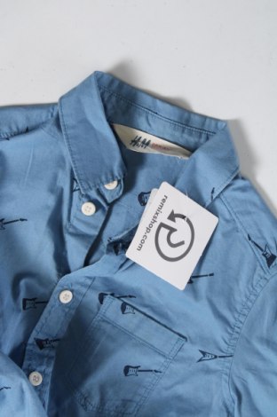 Kinderhemd H&M, Größe 18-24m/ 86-98 cm, Farbe Blau, Preis 9,72 €