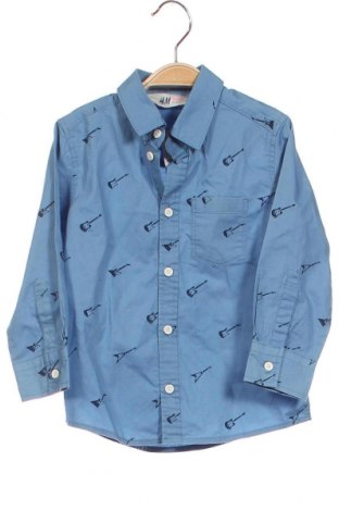 Детска риза H&M, Размер 18-24m/ 86-98 см, Цвят Син, Цена 3,42 лв.