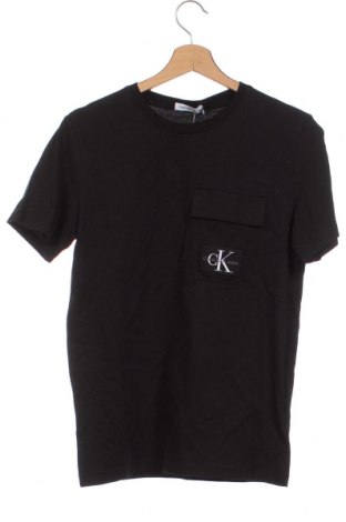 Kinder T-Shirt Calvin Klein Jeans, Größe 15-18y/ 170-176 cm, Farbe Schwarz, Preis 27,37 €