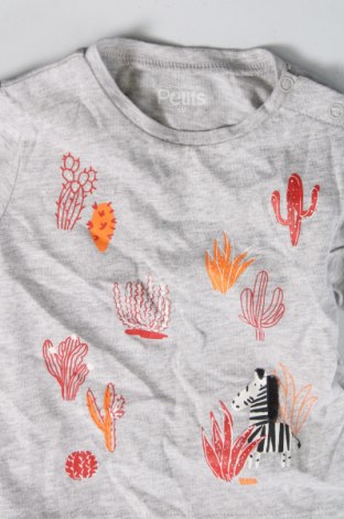 Kinder T-Shirt La Compagnie des Petits, Größe 3-6m/ 62-68 cm, Farbe Grau, Preis 5,01 €