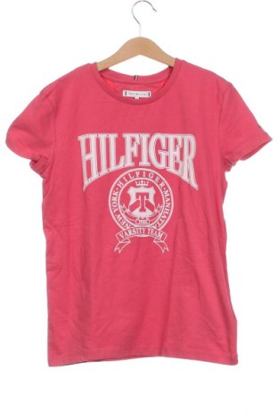Dziecięcy T-shirt Tommy Hilfiger, Rozmiar 13-14y/ 164-168 cm, Kolor Różowy, Cena 141,53 zł