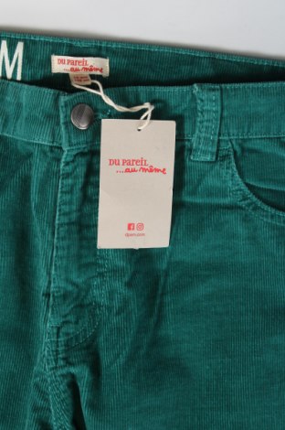 Pantaloni de catifea reiată, pentru copii Du Pareil Au Meme, Mărime 12-13y/ 158-164 cm, Culoare Verde, Preț 55,89 Lei