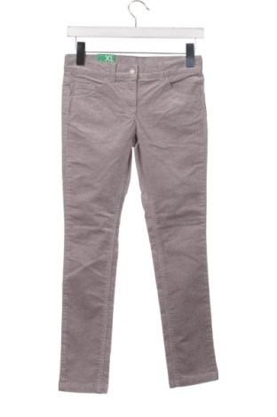 Pantaloni de catifea reiată, pentru copii United Colors Of Benetton, Mărime 10-11y/ 146-152 cm, Culoare Gri, Preț 59,92 Lei
