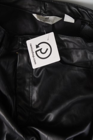 Dětské kožené kalhoty  H&M, Velikost 14-15y/ 168-170 cm, Barva Černá, Cena  117,00 Kč