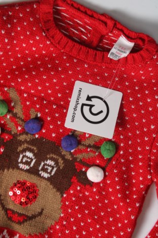 Детски пуловер LC Waikiki, Размер 2-3y/ 98-104 см, Цвят Червен, Цена 8,70 лв.