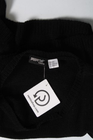 Детски пуловер Pepperts!, Размер 12-13y/ 158-164 см, Цвят Черен, Цена 6,59 лв.