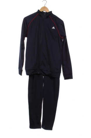 Kinder Trainingsanzug Adidas, Größe 15-18y/ 170-176 cm, Farbe Blau, Preis 24,64 €
