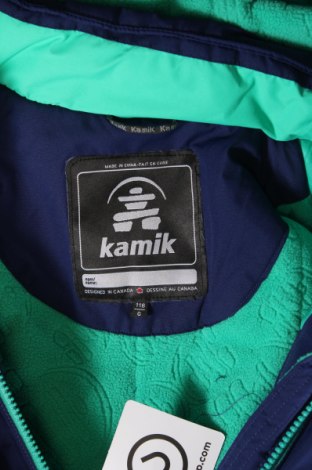 Kinderjacke für Wintersport Kamik, Größe 4-5y/ 110-116 cm, Farbe Blau, Preis 68,04 €