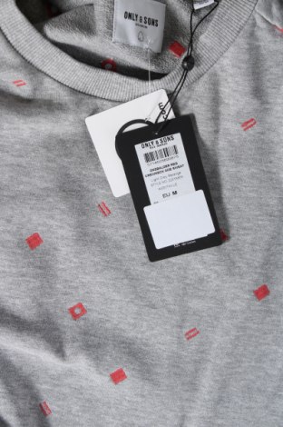 Ανδρική μπλούζα Only & Sons, Μέγεθος M, Χρώμα Γκρί, Τιμή 5,11 €