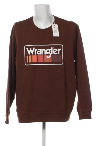 Ανδρική μπλούζα Wrangler, Μέγεθος XXL, Χρώμα Καφέ, Τιμή 21,03 €