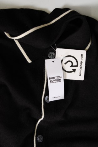 Jachetă tricotată de bărbați Burton of London, Mărime XL, Culoare Negru, Preț 335,53 Lei