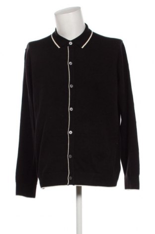 Jachetă tricotată de bărbați Burton of London, Mărime XL, Culoare Negru, Preț 107,37 Lei