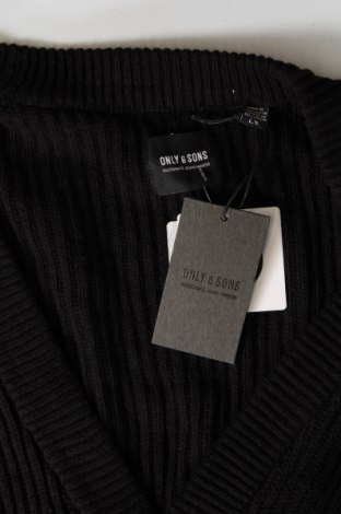 Jachetă tricotată de bărbați Only & Sons, Mărime L, Culoare Negru, Preț 49,94 Lei