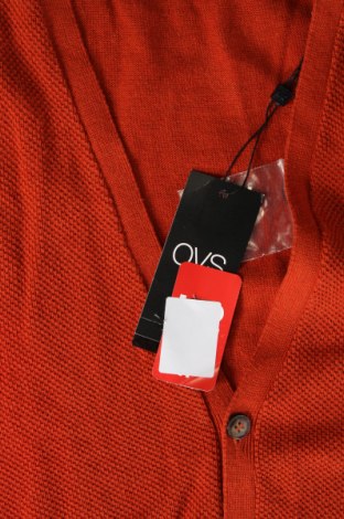 Jachetă tricotată de bărbați Oviesse, Mărime L, Culoare Roșu, Preț 68,09 Lei