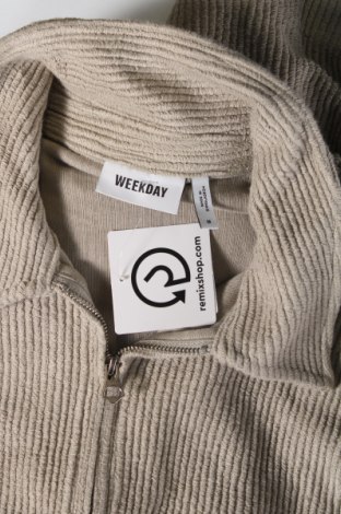 Jachetă tricotată de bărbați Weekday, Mărime M, Culoare Bej, Preț 26,65 Lei